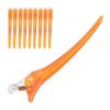 10pcs Salon NonSlip Styling Sectioning Clip Portable Duckbill Hair Clip Hairdressing Tool(Orange )