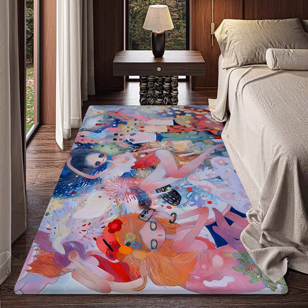 A-Aya T-Takano Art Anime Bathroom Mat Kids Room Bedroom Decoration Balcony Anti-Slip Doormat Living Room Welcome Rug