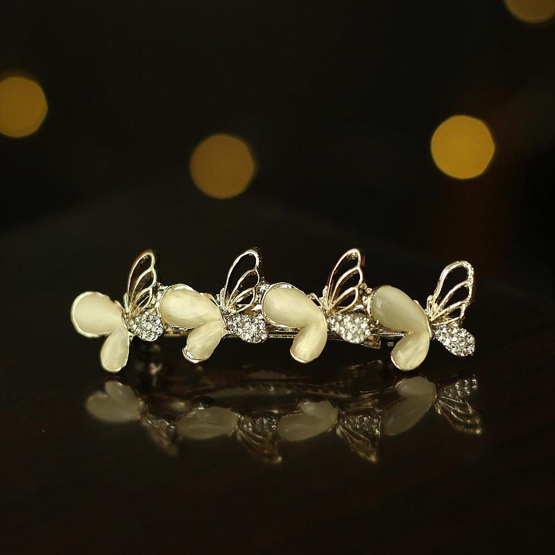 Elegant Floral Hair Barrette, French Clip Spring Hair Claw, Accents, Bridal Hair Accessory For Half-Up Hairstyles