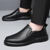Man Sport Shoes Loafers Men Non-slip Leather Slip-on Driving Shoes Sneakers Male Business Dress Shoes Light Breathable Footwear