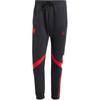 Originals Manchester United Retro Sports Slim Fit Comfortable Lace-Up Knitted Pants Men Pants Black Red IS6520
