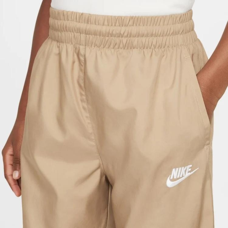Nike Knitted Sweatpants Sportswear Club Parachute Beige/White Teenagers Kids' HF8141-297