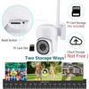5Ghz&2.4Ghz Alexa Google Assistant WiFi Surveillance 2MP Outdoor Panoramic Camera IP66 Waterproof Camcorder IR Night Vision Ip Camera