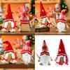 Christmas Gingerbreads Man Gnomes Ornament Santa Scandinavian Elves Plush Dolls for Holiday Table and Shelf Decoration