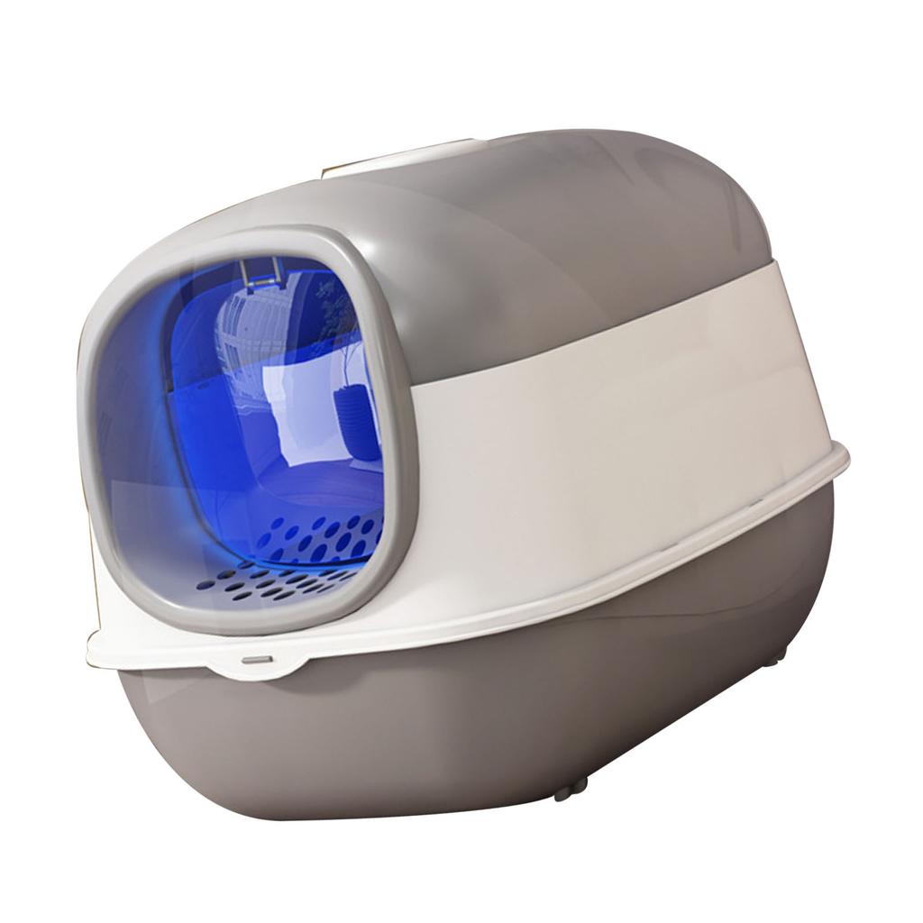 Cat Litter Box Fully Enclosed Detachable Intelligent Cat Toilet Box with Deodorizer Pack for Indoor