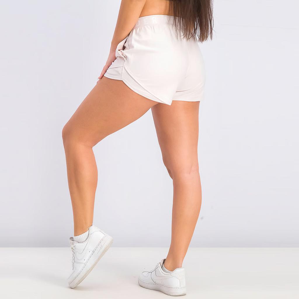 Under Armour Solid Color Letter Logo Print Regular Shorts Women Shorts Pink 1344552-675