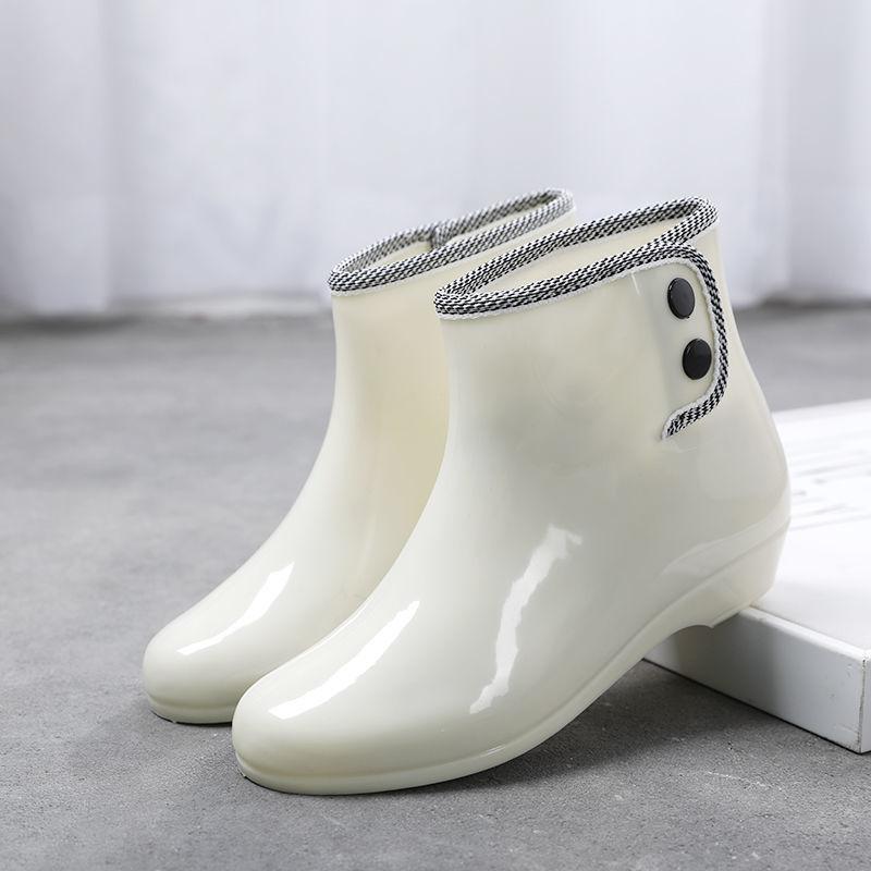 Fashion Rain Boots Women's Short Rain Boots Rubber Shoes