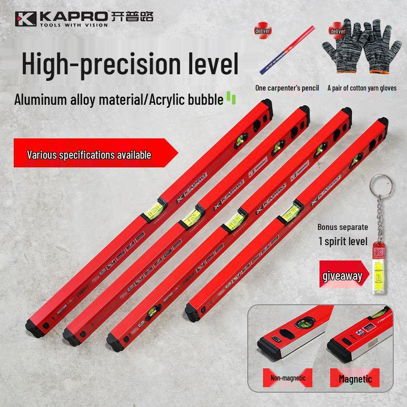 Высокоточный противоударный мини-магнитный алюминиевый спиртовой уровень