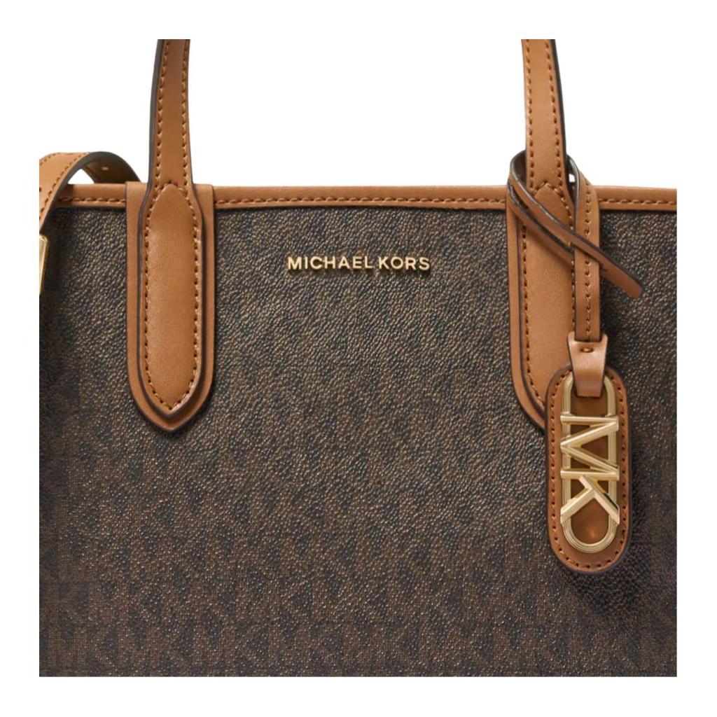 Michael Kors Женская сумка-тоут с логотипом Eliza, темно-коричневая, цвета желудя 30F5GZAT0B-BROWN
