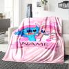 Customiz Name Personality Stitch Blanket Soft &Warm Sofa Office Bed Travel Lunch Break Blanket, Gift Suitable All Seasons