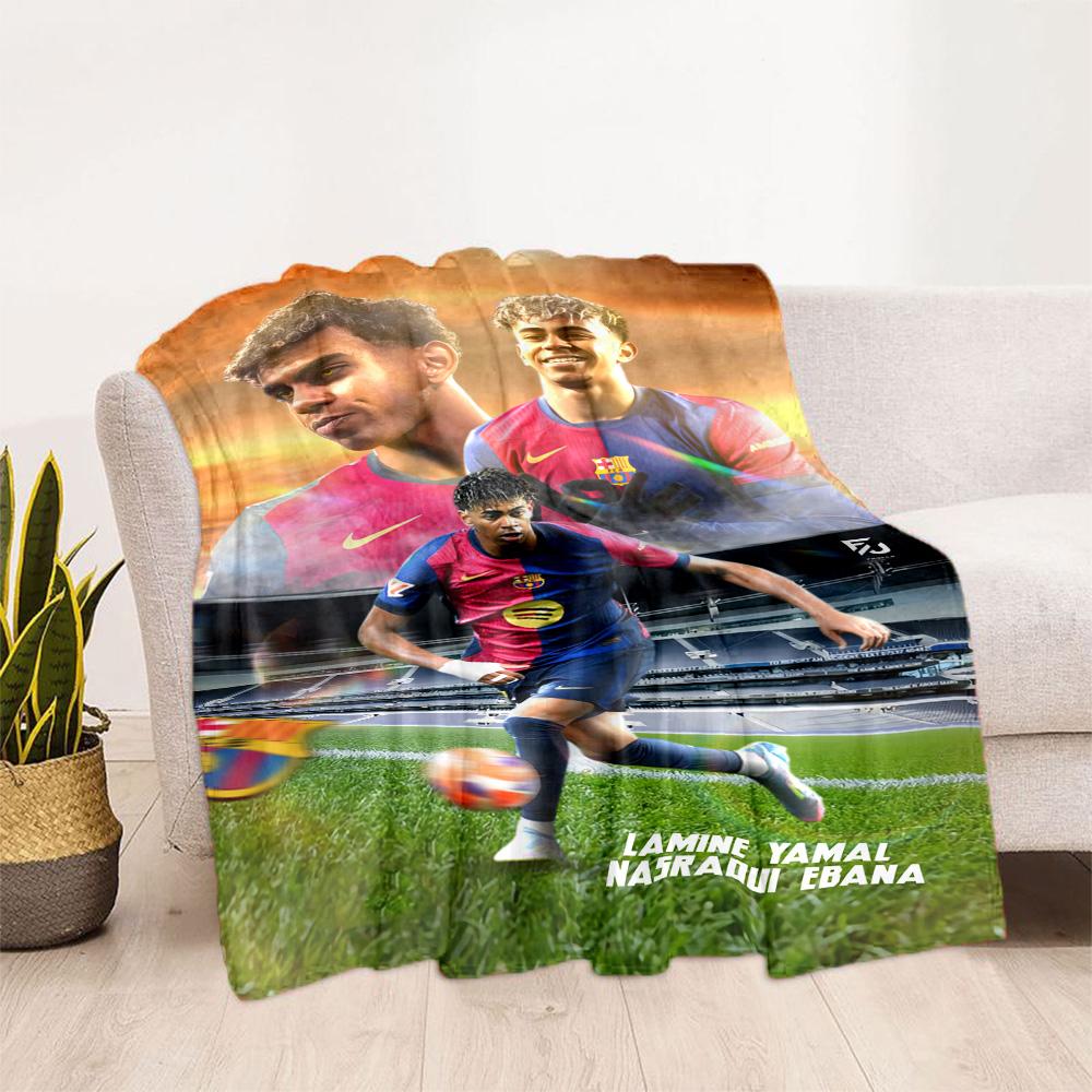 Yamal's Champion Celebration Moment Blanket Ultra-Soft Suitable for Chair Bedding Livingroom Four Seasons Universal Stylish Decor Gifts For Fam