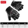 Motorcycle Riding Gloves PU Leather Half-Finger Touchscreen Compatible All Crash Protection