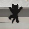 Handcrafted Door Sign Climbing Kitten Cat Metal Door Ornament Anti-deformation Door Plaque Home Decoration