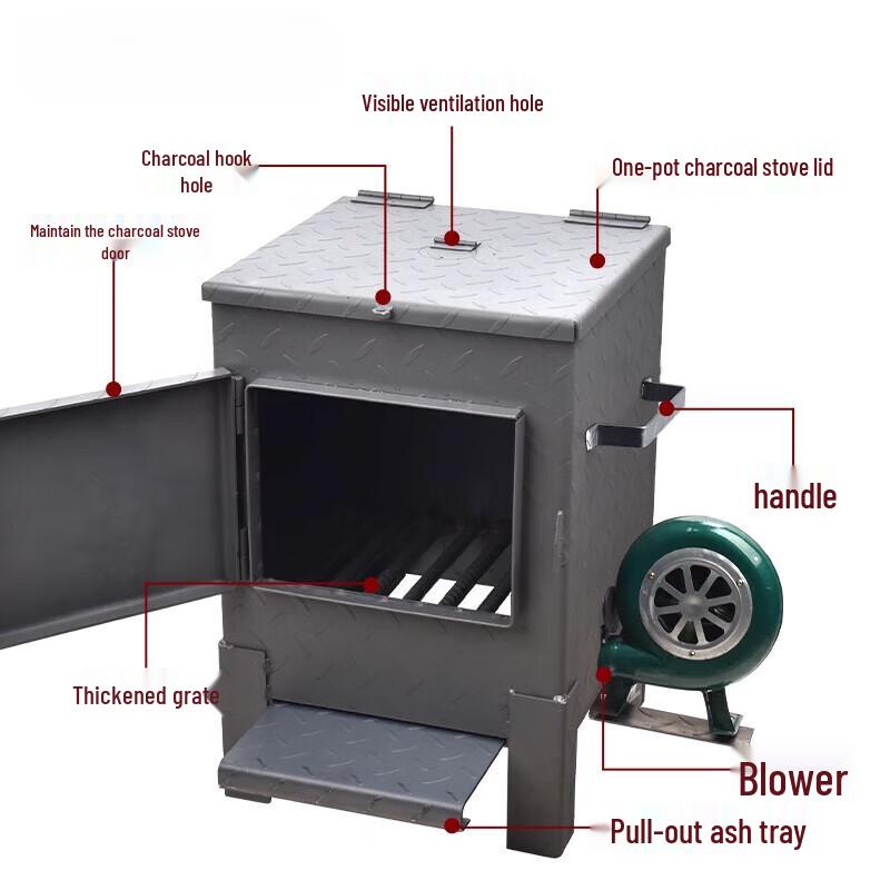 Commercial Thickened Charcoal Grill