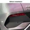 2PC Front Fog Light Trim Cover Frame Fog Lamp Eyebrow Spoiler Wind Knife ABS Self-Adhesive For BYD Atto3 Yuan Plus  Accessories