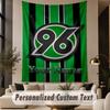 Custom Text Tapestry Hannover 96 Print Wall Tapestry Indoor Living Room Wall Decor