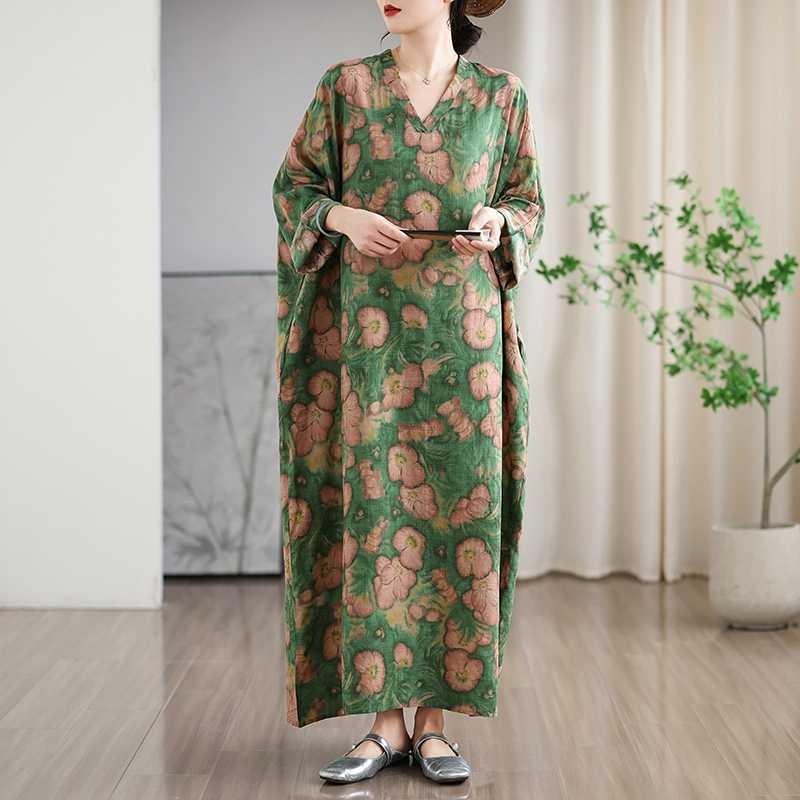 Новые винтажные платья с цветочным принтом в стиле «отпуск» и V-образным вырезом