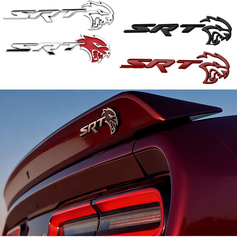 3D Metal Car Body Sticker Rear Trunk Emblem Decoration for Dodge SRT Badge RAM AVENGER CALIBER CARAVAN Challenger CHARGER NITRO T666