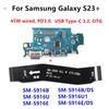 45W USB Type-C Charging Port Board For Samsung Galaxy S23+ S916B SM-S916E/DS S916U Charger Motherboard Connect SUB Flex Cable