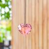 45mm Crafts Hanging Pendant Heart Hanging Heart Suncatcher Dreamy Crystal Wind Chime  Xmas Gift