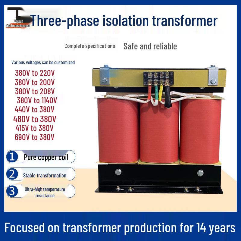 20KW Three-Phase Dry Isolation Transformer: 380V/220V/200V to 415V/440V/480V/660V/690V Step-Up