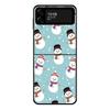 Милый Рождественский Снеговик Чехол для Телефона Для Samsung Galaxy Z Flip Z Flip3 5G Z Flip4 Твердый ПК Матовый Чехол