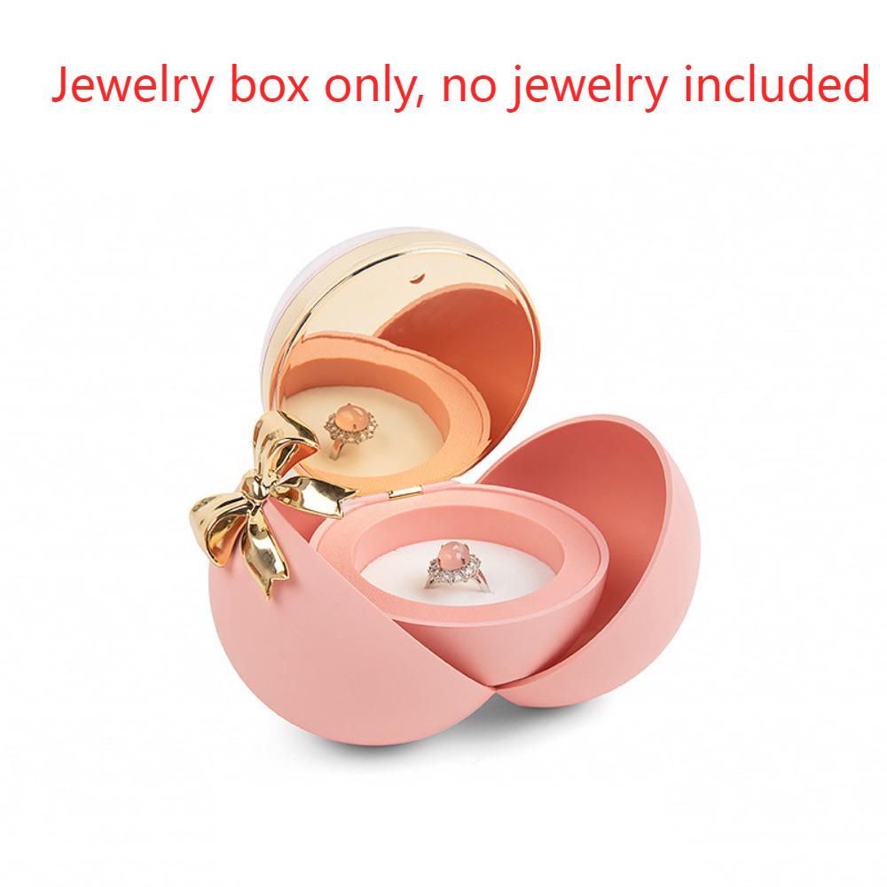 Engagement Ring Finger Ring Box Eternal Rose Wedding Ring Case Magnetic Bow Jewelry Box  Girlfriend