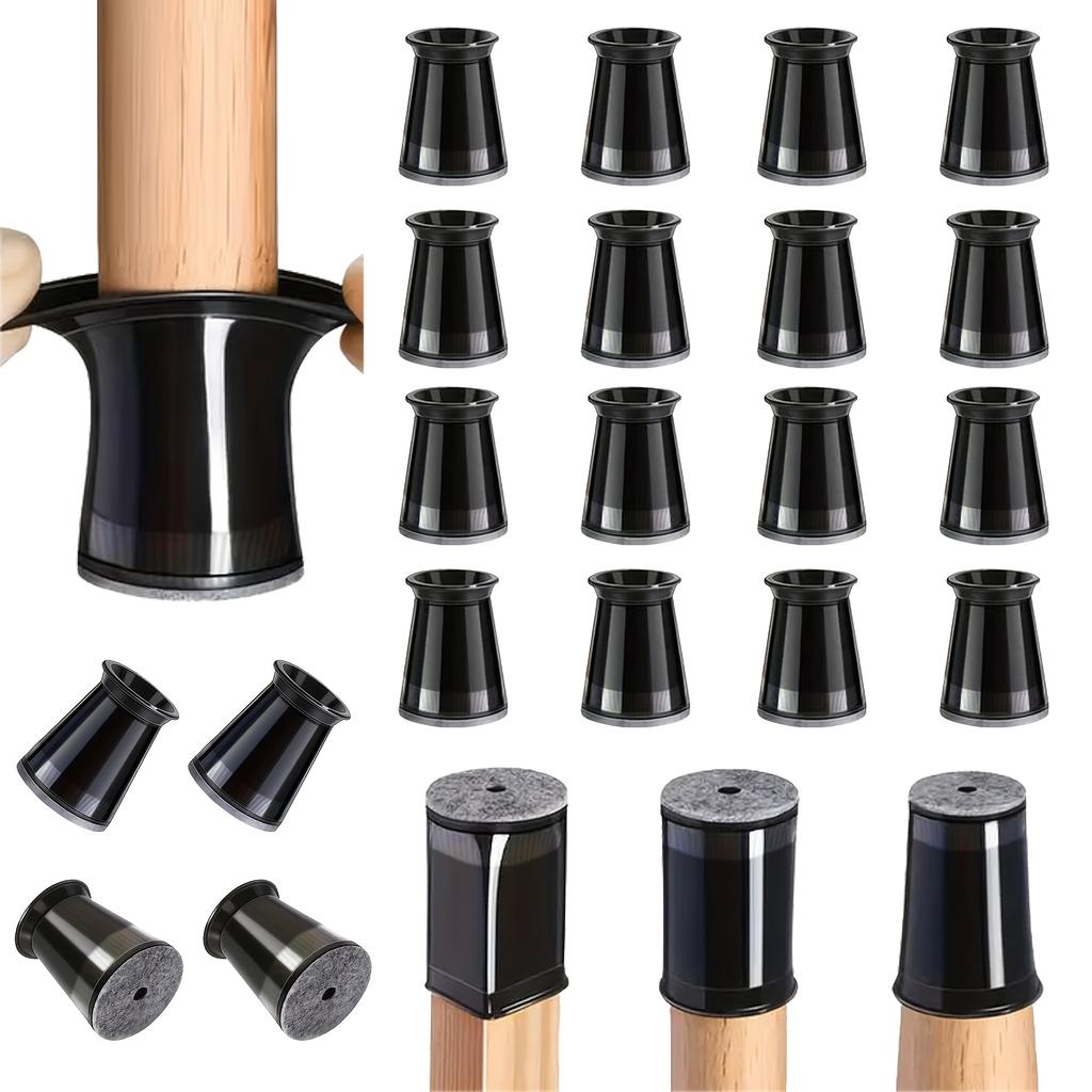 12pcs of Table and Chair Foot Protection Covers - Anti Slip Silent Table and Chair Foot Caps,Wear-resistant and Noise Reducing