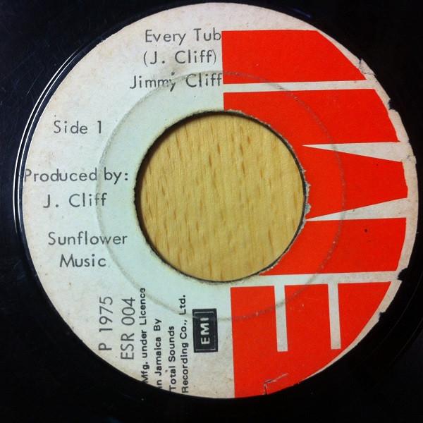7-дюймовая пластинка JIMMY CLIFF Every Tub ESR004 EMI 1975 Ямайка Регги Ска Даб Б/у