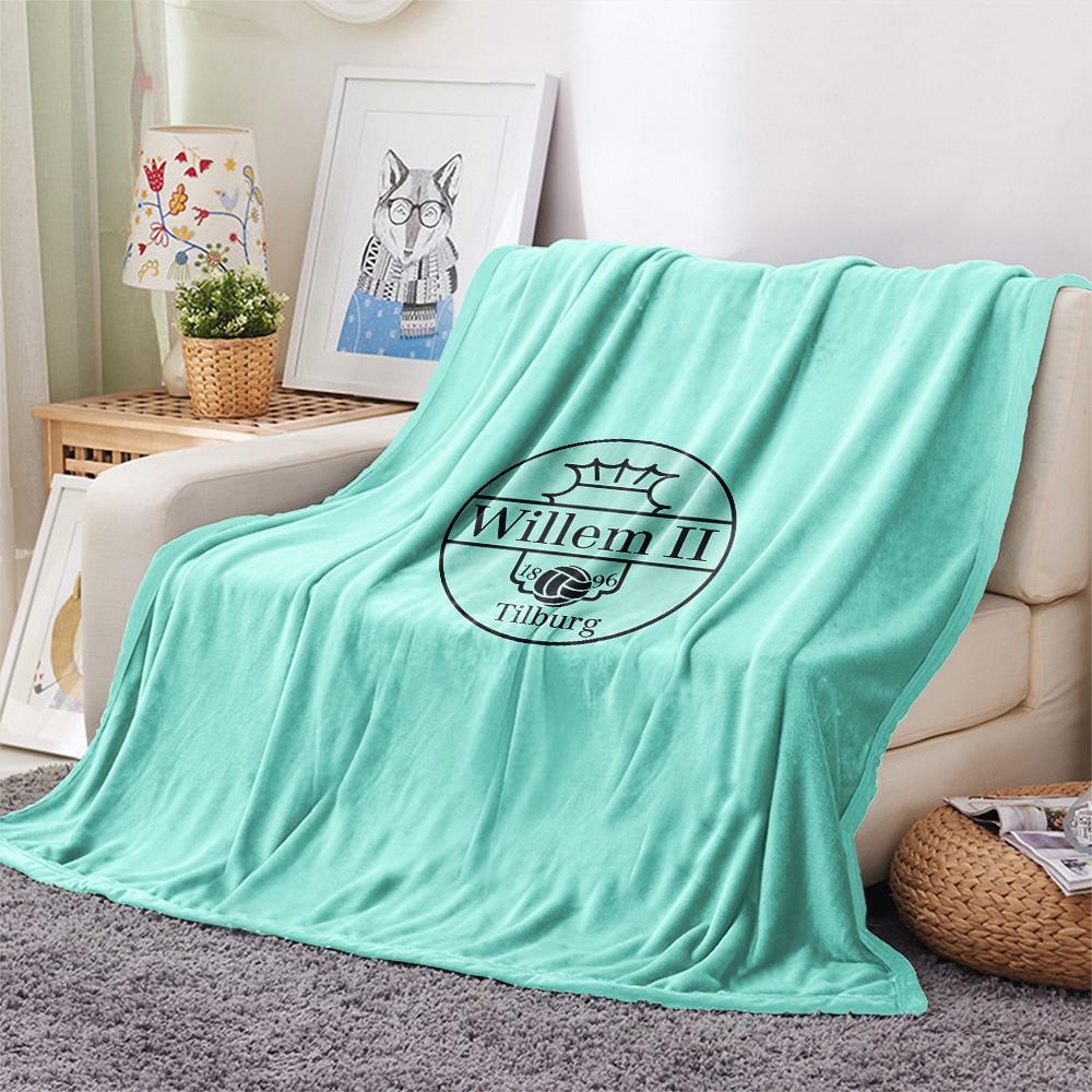 Football Club William II Print Flannel Blanket, High quality Comfortable for All Seasons, Home Decor, Warmth and Comfort