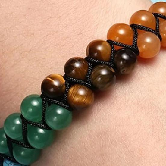 Плетеный браслет в богемном стиле, красочный, ручной работы, регулируемого размера, символическое значение, браслет на запястье