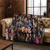 3D Jose Pedro Balmaceda Pascal Star Flannel Blanket Soft Warm Blanket for Bedroom Living Room Bed Travel Camping Picnic Gift