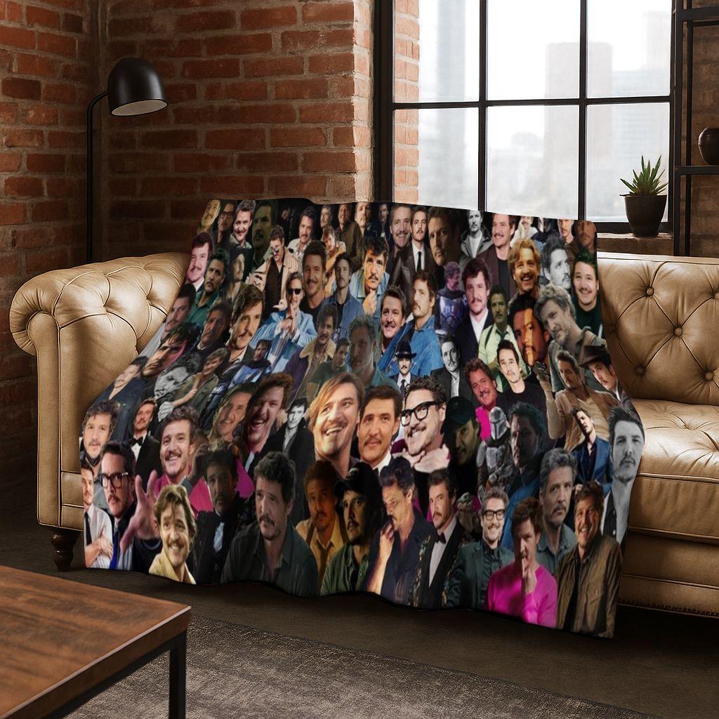 3D Jose Pedro Balmaceda Pascal Star Flannel Blanket Soft Warm Blanket for Bedroom Living Room Bed Travel Camping Picnic Gift