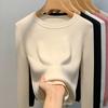 Women's Autumn and Winter Round Neck Knitting Bottom Pullover Jumper