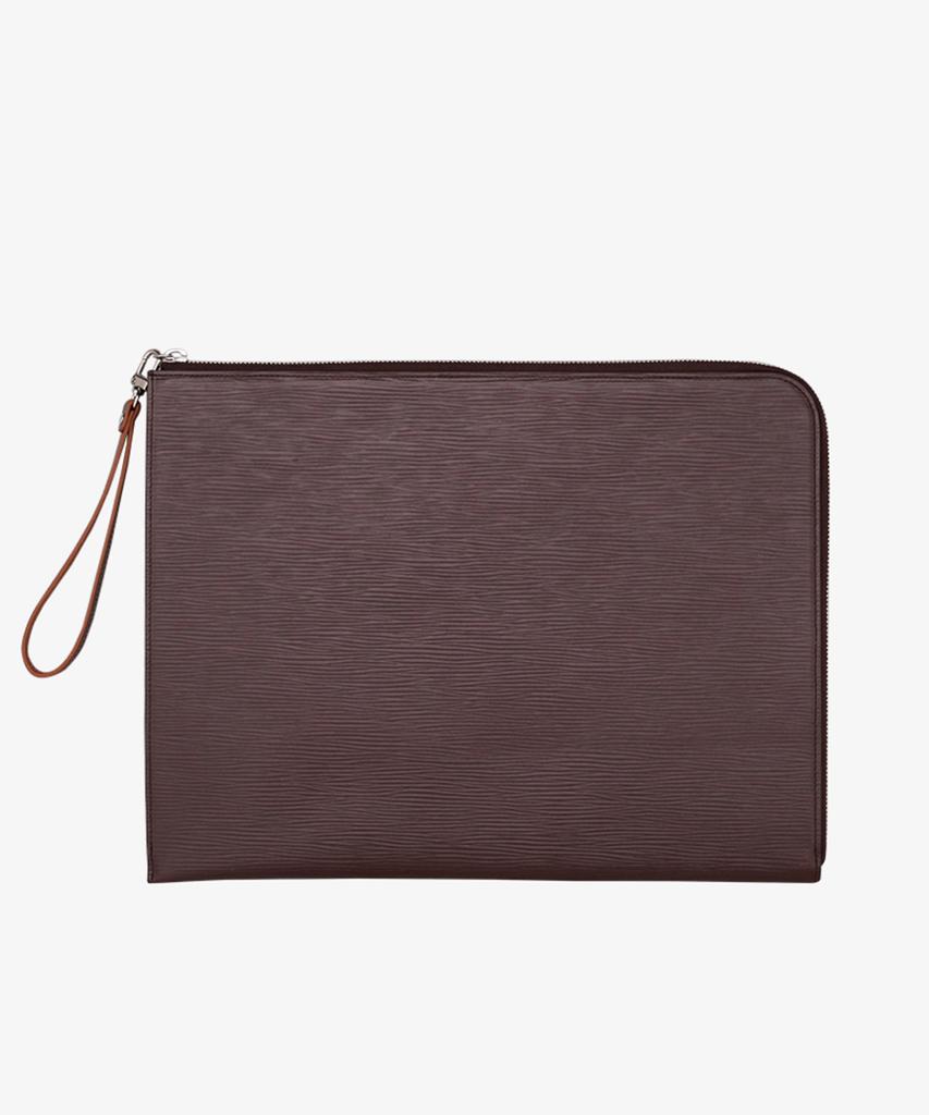 Матовая сумка-чехол из коровьей кожи для серий Galaxy Tab и iPad (Коричневый 34x26 см)