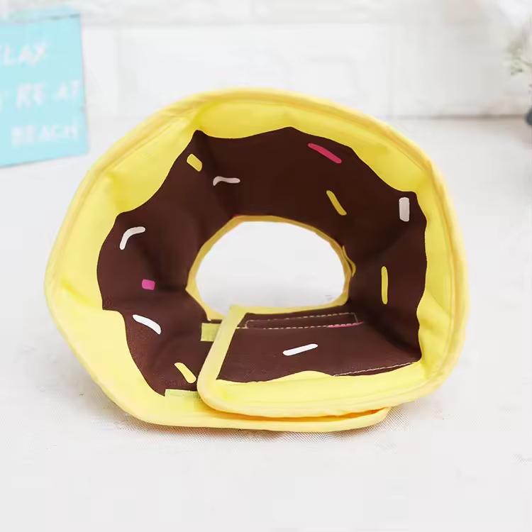 Cute Soft Strawberry Pet Recovery Cone Adjustable Quick Release Protective Collar Anti-Bite Anti-Lick Personalized for Dogs Cats