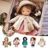 Кукла Вальдорф Ручная работа Мини Куклы для переодевания Мини Милая Кукла Эмаль Коренная Каваи Мягкие Набивные Плюшевые Игрушки Девочкам Детям Подарок на День рождения