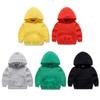 1-8 Years Kids Hoody Children Spring/Autumn Solid Color Sweatshirt Abdomen Pocket