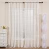 Белые цветные жаккардовые шторы из бобов, небольшие, свежие, тканевые, для кабинета, столовой, гостиной, жаккардовые полузатемняющие шторы из ткани