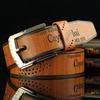 Vogue Pin Buckle Belt Leisure Fashion Retro Hollow Out Clothing Accessories Men's Belt Leather