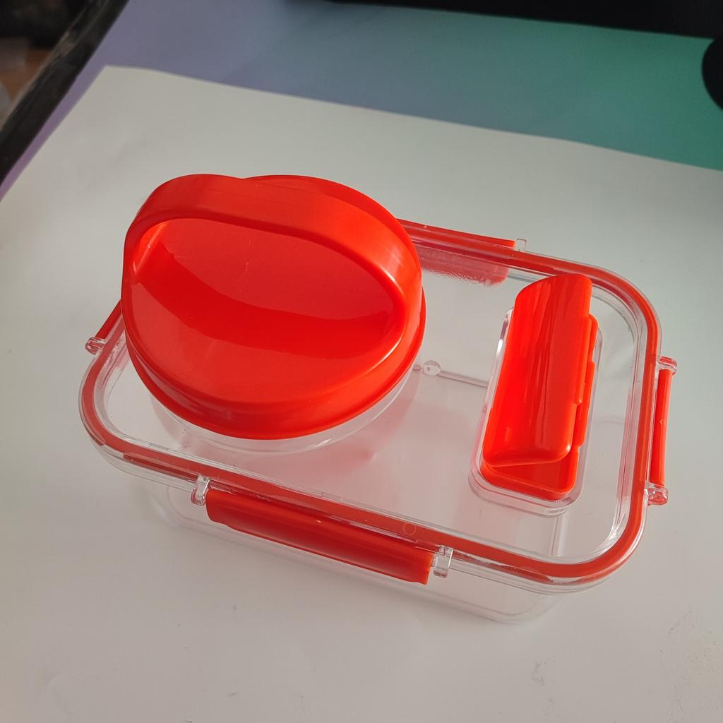 Saladkind Salad Pod Side-Opening Lid Plastic Sealed Container for Fresh Salad Storage