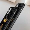 Чехол для телефона с буквами от A до Z для Iphone 13 Pro Max 11 12 Mini X XR XS Max 12 Pro 8 7 Plus SE 2020, черный чехол с мраморным узором