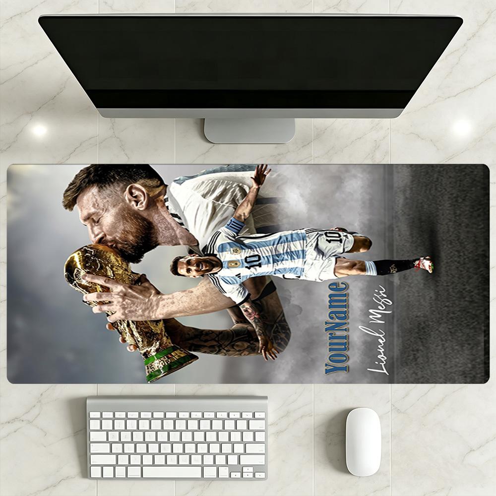 Messi Customized Name Beach Towel Soft Durable Quick-Dry Perfect for Traveling Yoga Camping and Swimming
