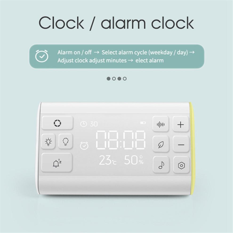 Private Model White Noise Machine Sleep Aid Breathing Light Alarm Cloc