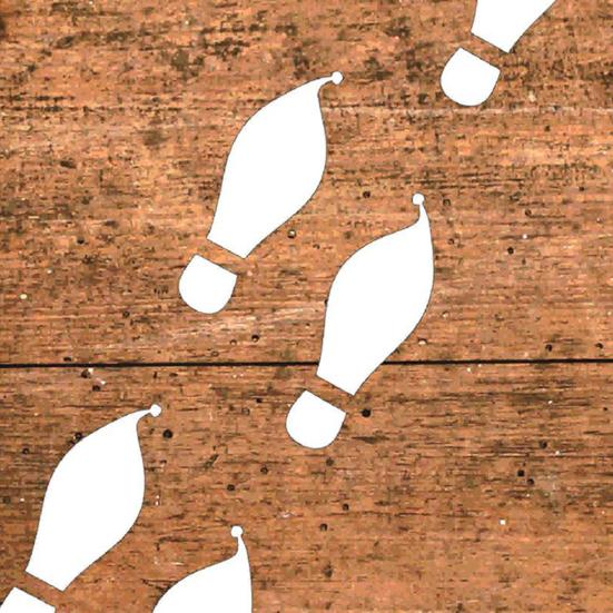 Рождественский трафарет для печати следов, многоцелевой многоразовый праздник, сделай сам, настенная живопись, ремесленный проект, набор шаблонов для следа эльфа Санта-Клауса