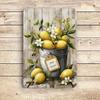 Алюминиевая табличка с лимонной тематикой 8x12 дюймов, прочный металлический настенный декор для улицы, патио, гаража, дома
