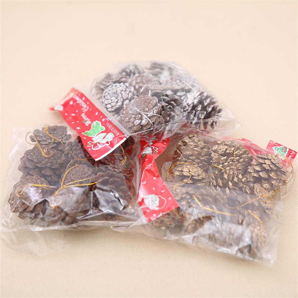 9Pcs/set Home Supplies Party Hanging Ball Christmas Tree Ornament Pinecone Pine Nuts
