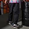 Li Ning Skateboard Series однотонные прямые повседневные длинные брюки мужские низы черного цвета AKXR445-2