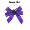 Cute Halloween Spider Hair Clip Bow Decorated Gothic Hairpin Funny Side Clip For Bangs Creepy Party Accessory Women Girls