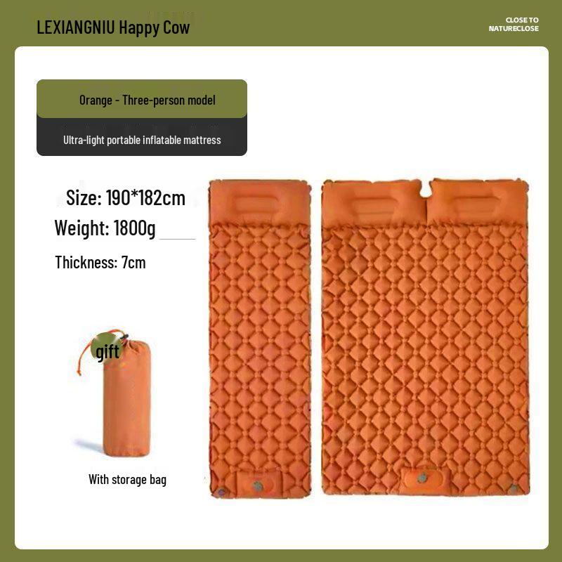 New Model Automatic Outdoor Camping Air Mattress with Built-in Foot Pump – Moisture-Proof and Portable